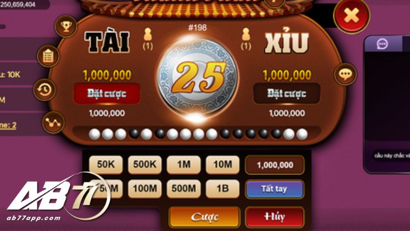 Siêu phẩm Tài xỉu AB77 là game gì?